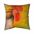 Begin Home Decor 26 x 26 in. Colorful Rooster-Double Sided Print Indoor Pillow 5541-2626-AN263